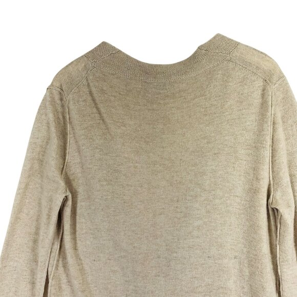 Costa Blanca cotton, nylon, angora Cardigan Knit Sweater color beige - large - Picture 8 of 15